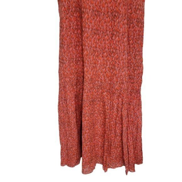 NEW Joie Womens Red Printed Tea Rose Maxi Dress‎ Sleeveless V-Neck Large NWT - Picture 8 of 11